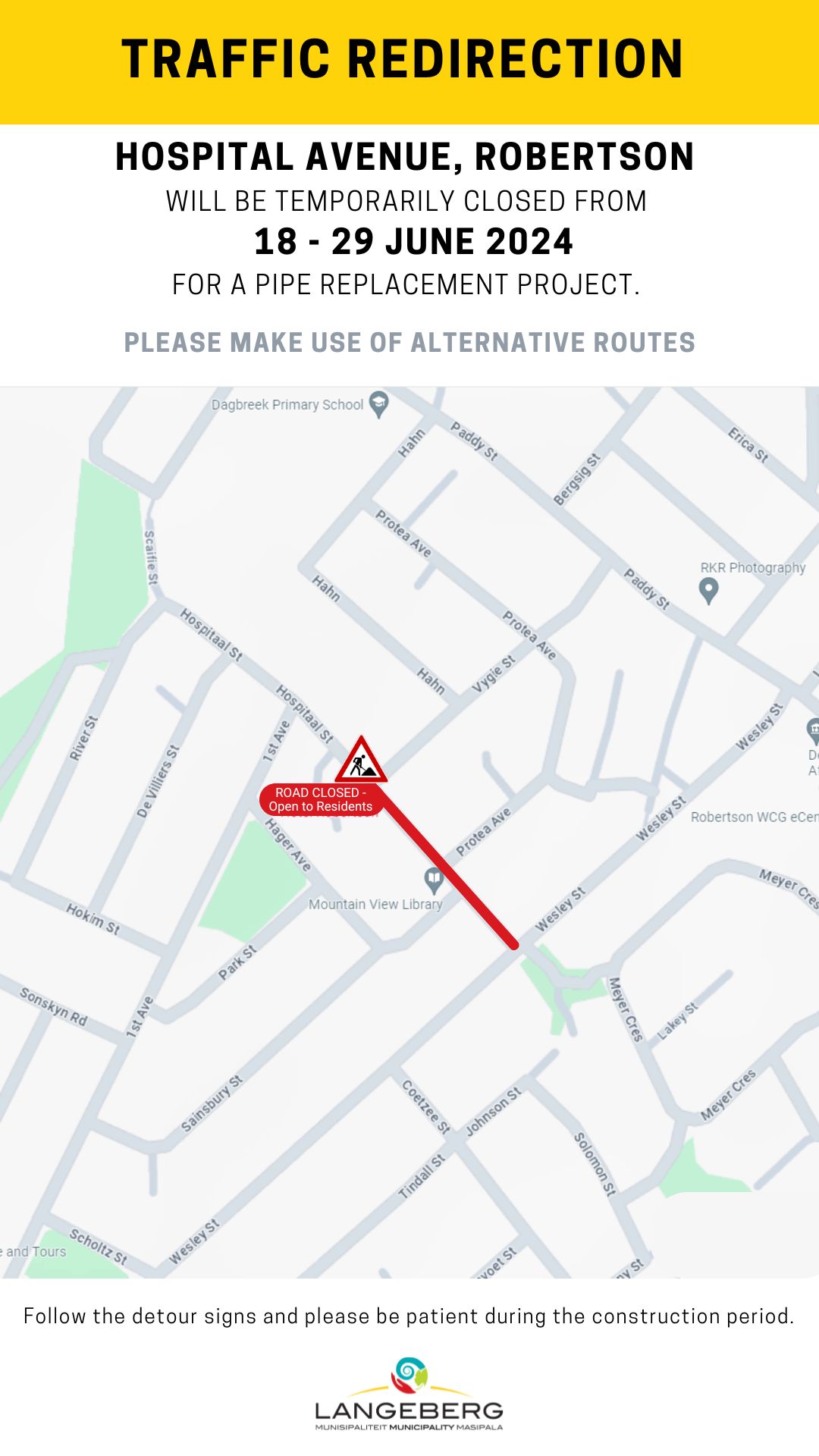 Road closure June 2024